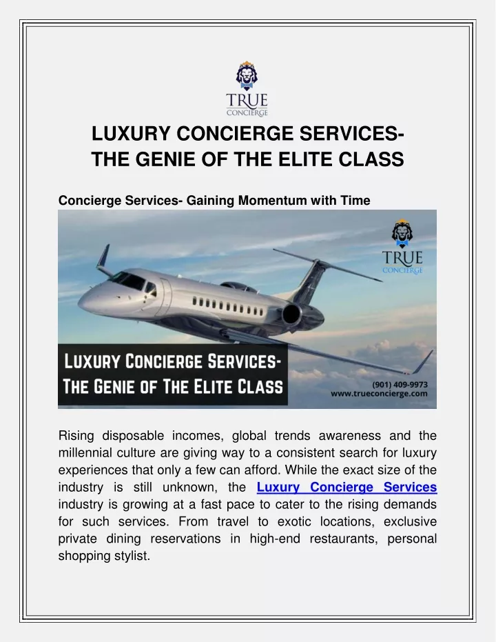 luxury concierge services the genie of the elite