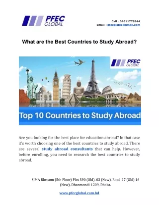 What are the Best Countries to Study Abroad?