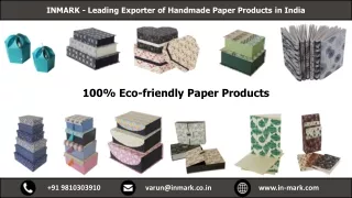 INMARK - Leading Exporter of Handmade Paper Products in India