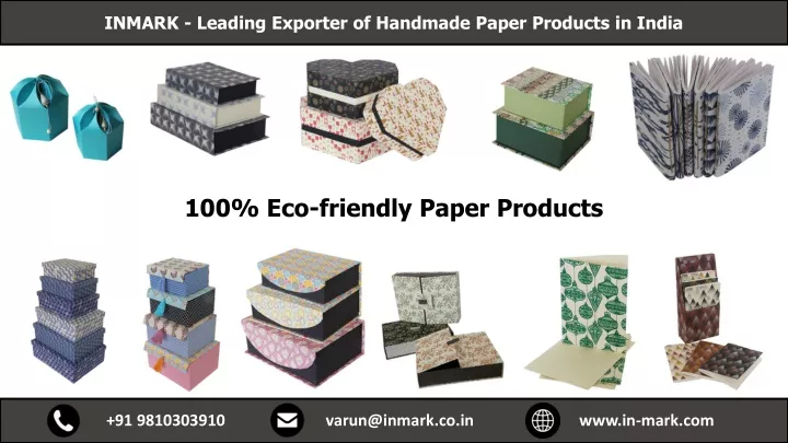 inmark leading exporter of handmade paper