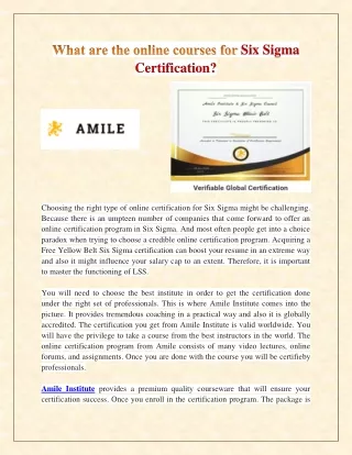 six sigma