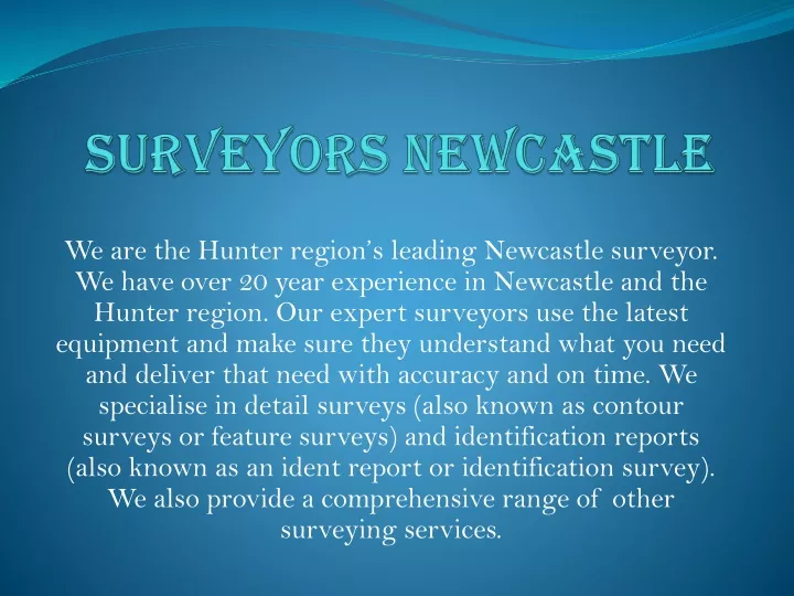 surveyors newcastle