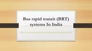 bus rapid transit brt systems in india