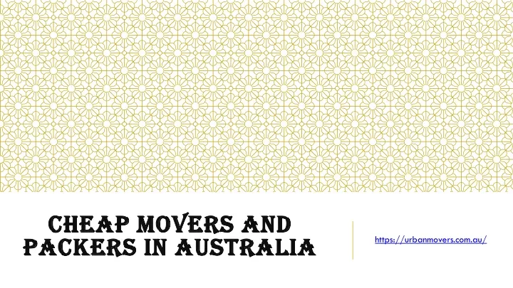 cheap movers and packers in australia