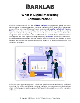 What is Digital Marketing Communication?