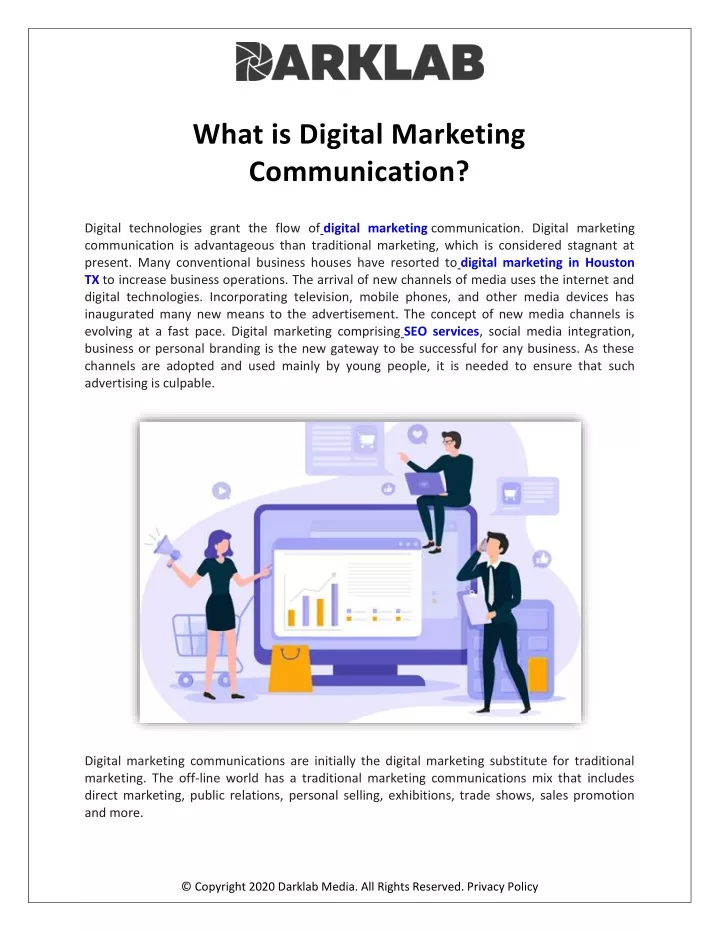 what is digital marketing communication