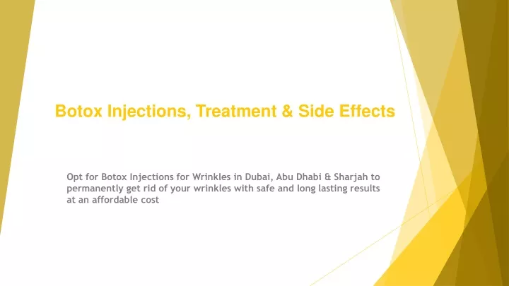 botox injections treatment side effects