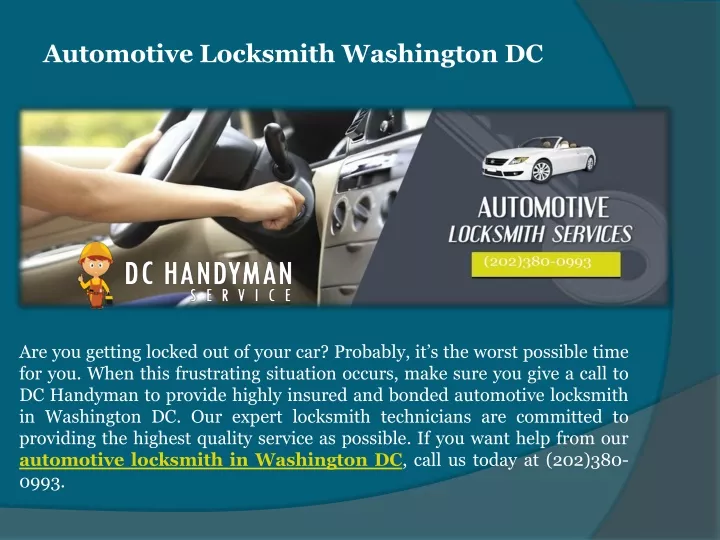automotive locksmith washington dc