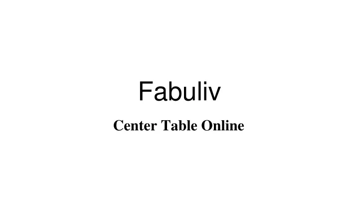 fabuliv