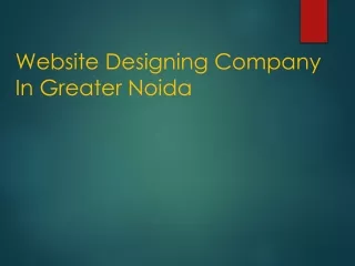 website designing company in greater noida