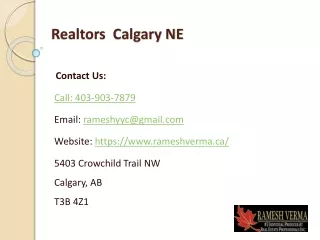 Realtors Calgary NE