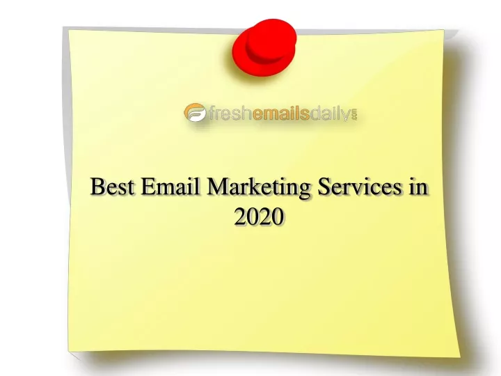 best email marketing services in 2020
