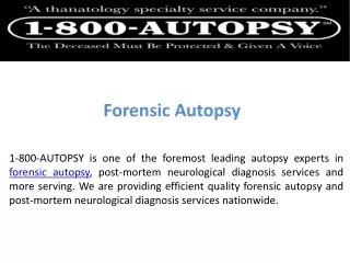 forensic autopsy
