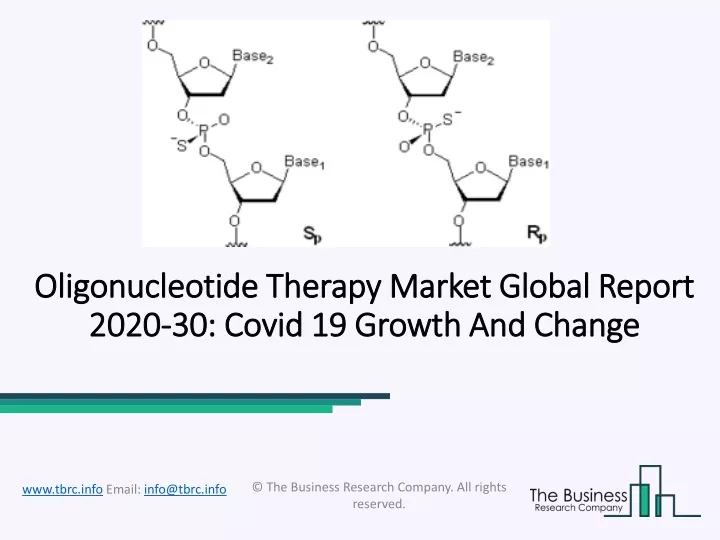 oligonucleotide therapy market global report 2020 30 covid 19 growth and change