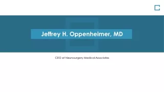 Jeffrey H. Oppenheimer, MD - Worked at Various Institutes