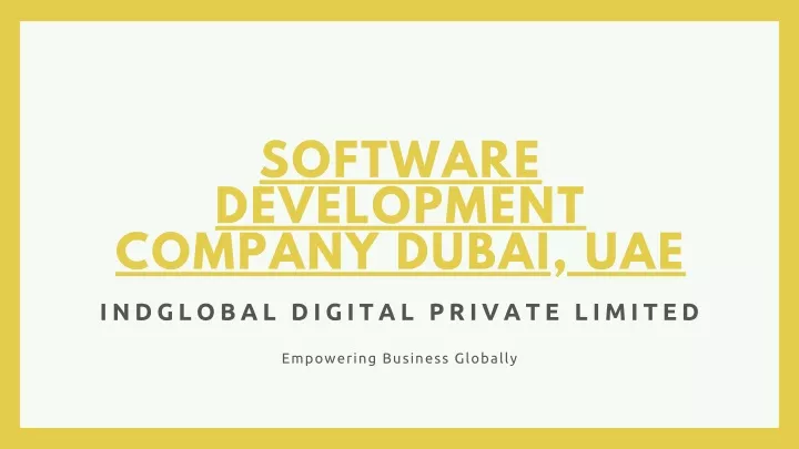 software development company dubai uae