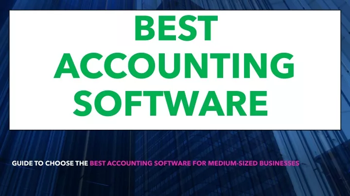 best accounting software