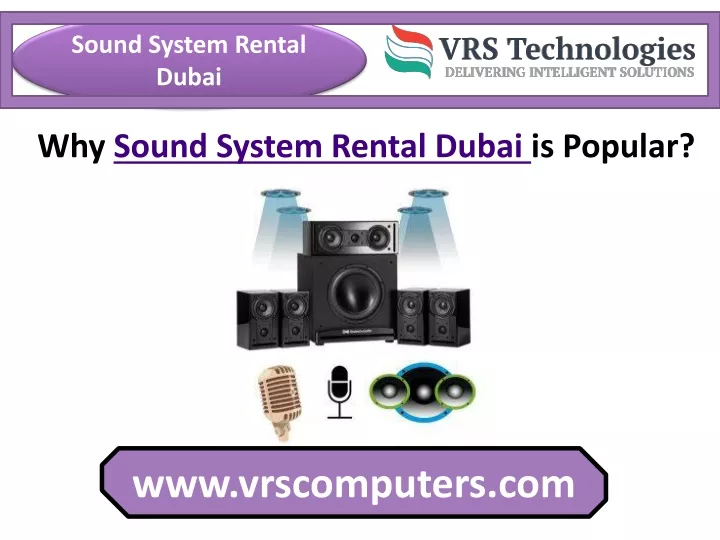 sound system rental dubai