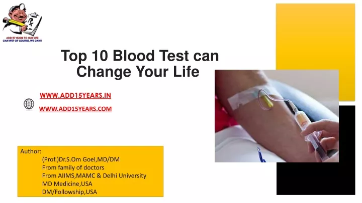 top 10 blood test can change your life