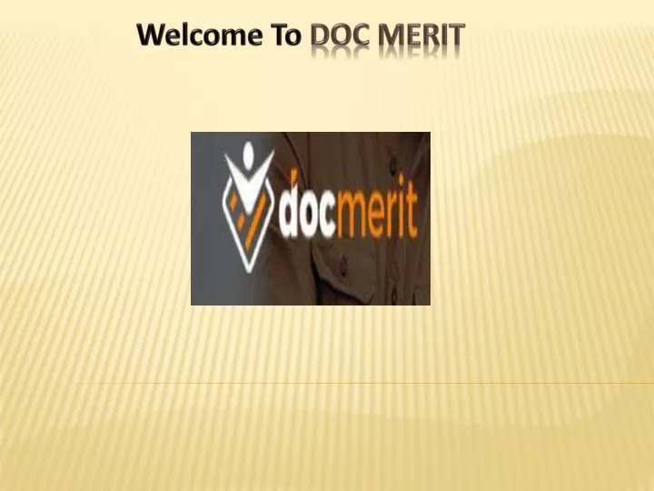 welcome to doc merit