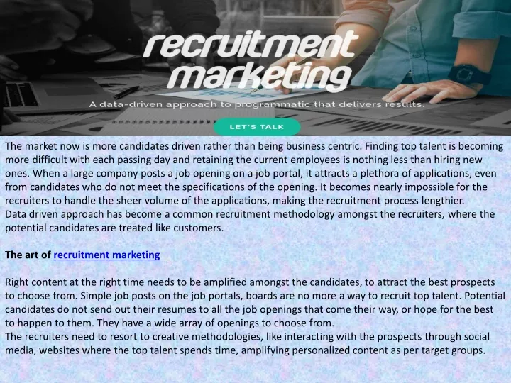 why is recruitment marketing automation
