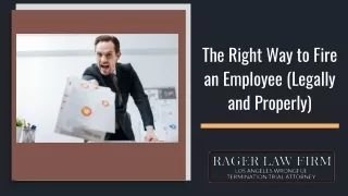 the right way to fire an employee legally