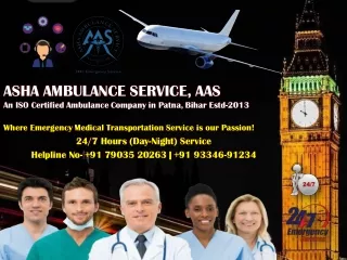 Quick Responsible Best EMTs | ASHA Ambulance Service in Patna