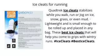 Quadtrek ice cleats