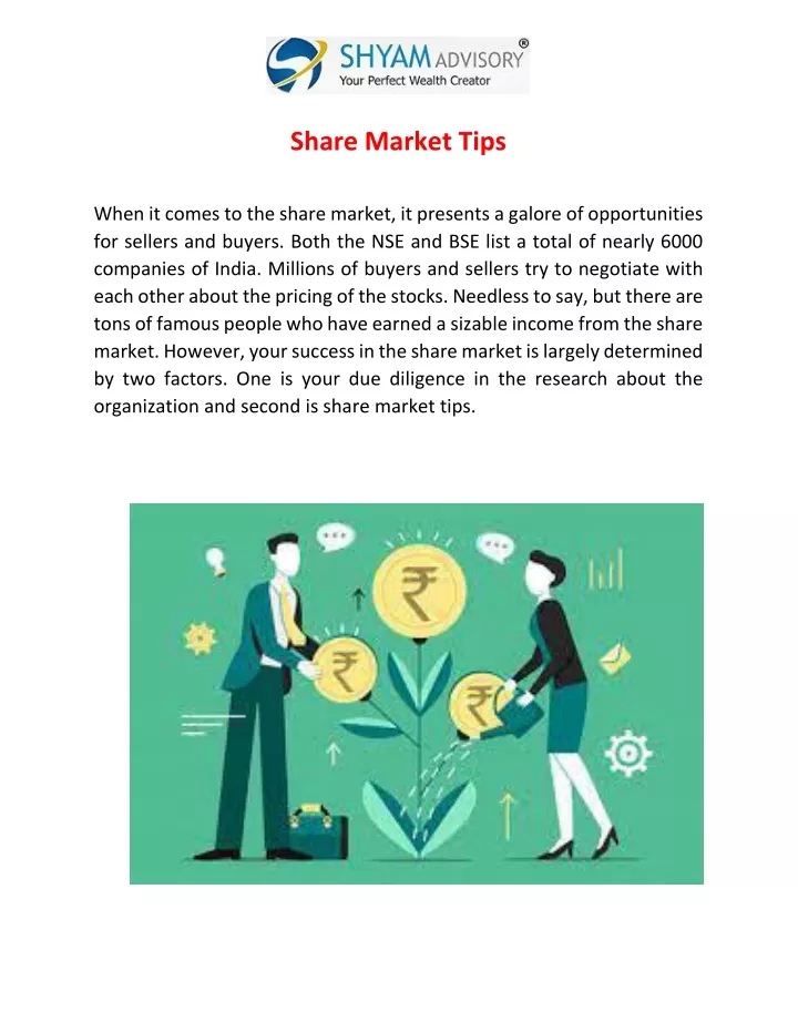 share market tips