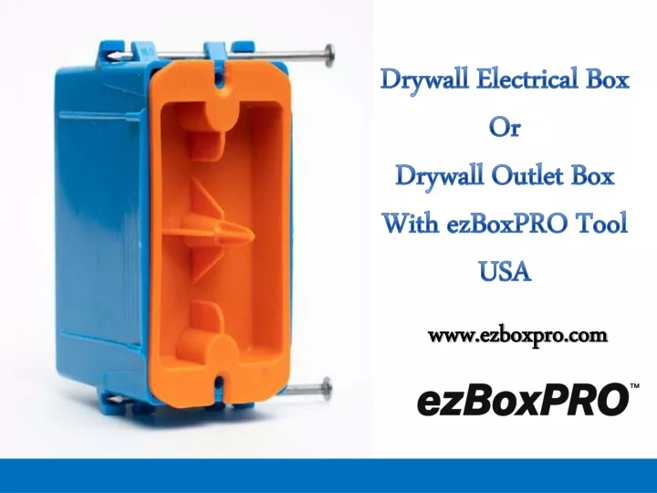 drywall electrical box or drywall outlet box with