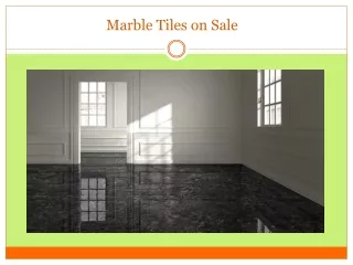 Marble Tiles on Sale