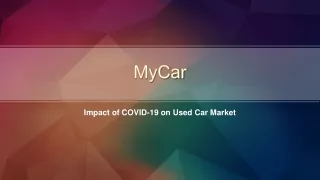 Impact of COVID-19 on Used Car Market