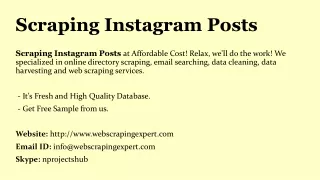 scraping instagram posts