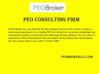 peo consulting firm