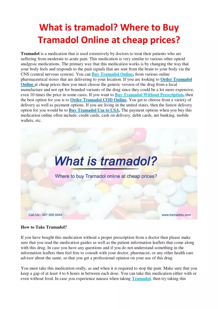 what is tramadol where to buy tramadol online
