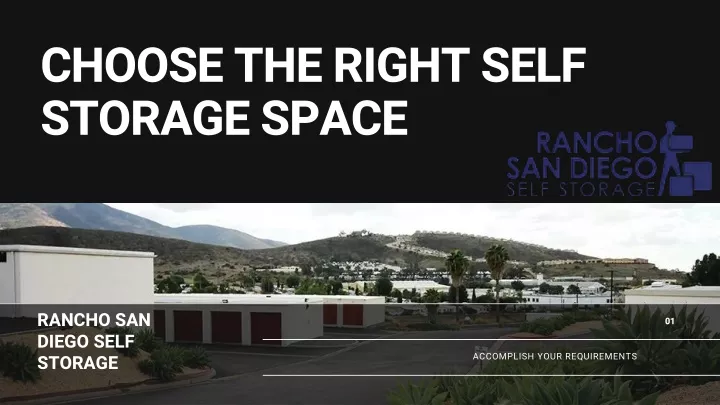 choose the right self storage space