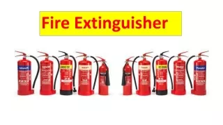 Fire Extinguisher and its Types