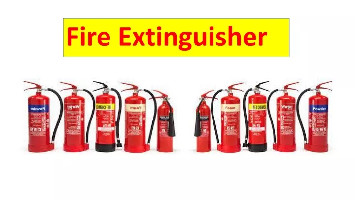 fire extinguisher