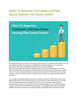 how to improve customer lifetime value during
