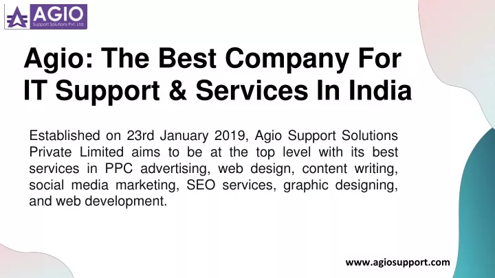 agio the best company for it support services