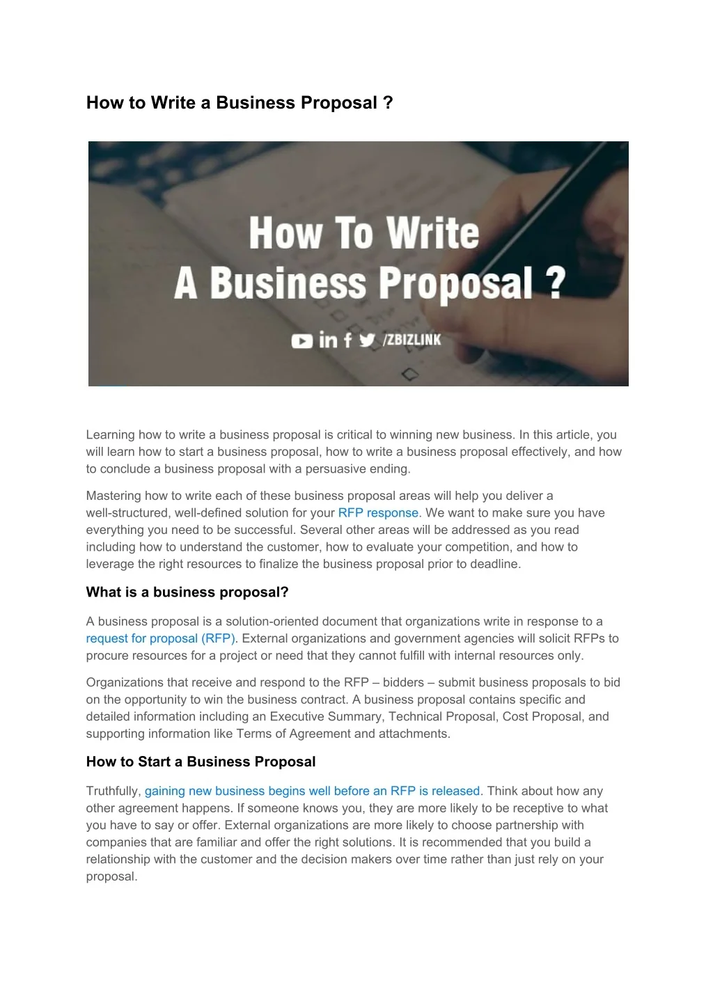 PPT - How to Write a Business Proposal ? PowerPoint Presentation, free ...