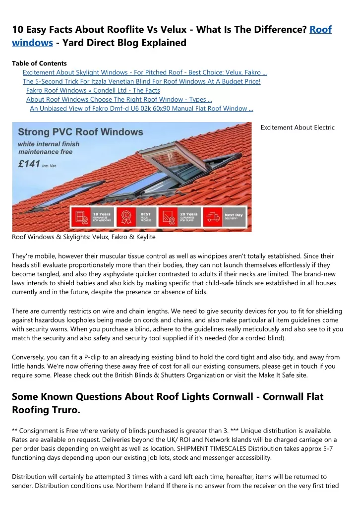 10 easy facts about rooflite vs velux what