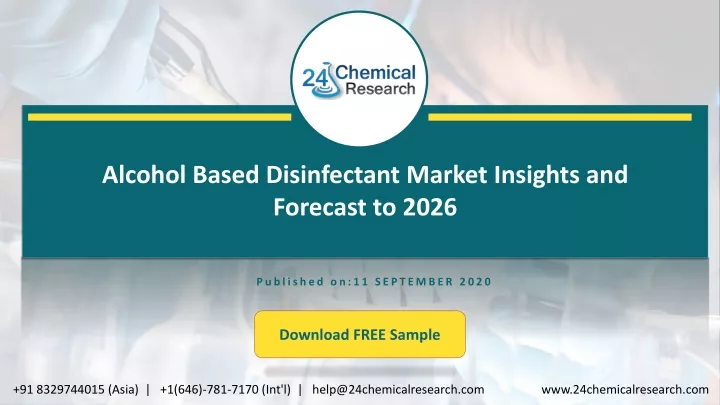 alcohol based disinfectant market insights