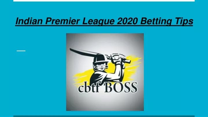 indian premier league 2020 betting tips