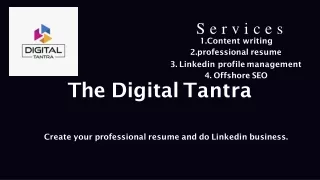 Professional resume writing service USA: The Digital Tantra