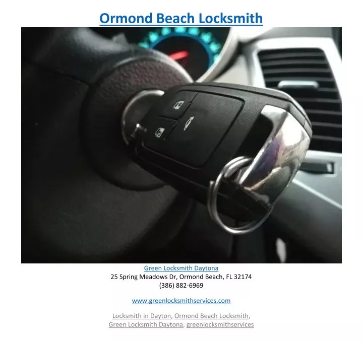 ormond beach locksmith