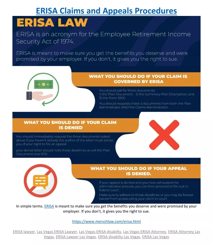 erisa claims and appeals procedures