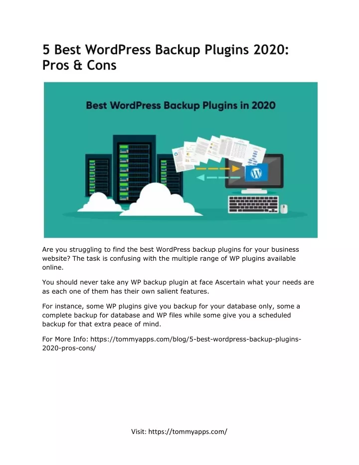 5 best wordpress backup plugins 2020 pros cons