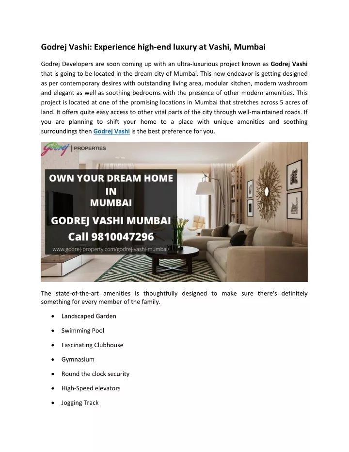 godrej vashi experience high end luxury at vashi