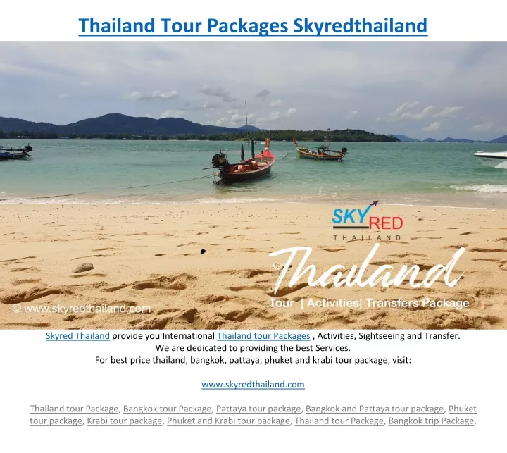 thailand tour packages skyredthailand